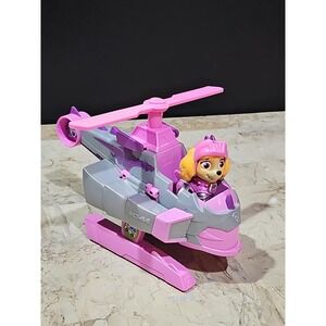Paw Patrol Rescue Knights SKYE & DELUXE HELICOPTER 7" Plastic Toy and Figure